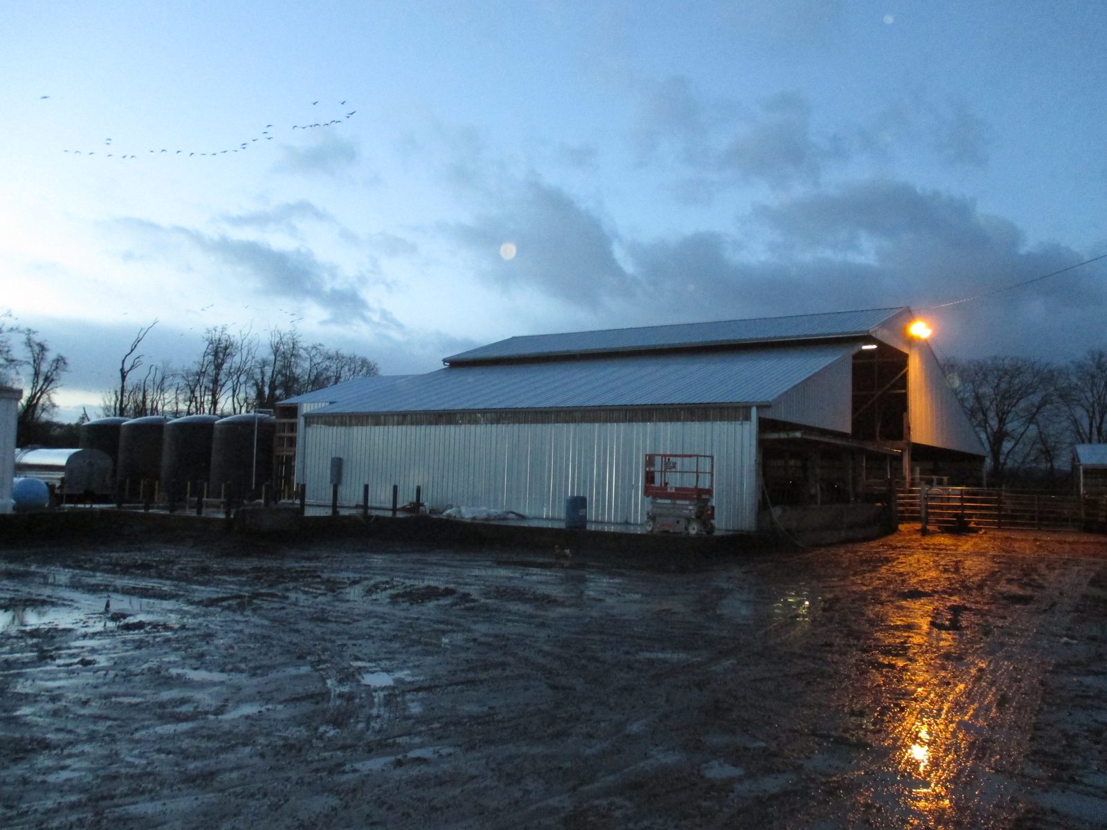 Bartels Packing plant near Eugene, Oregon, at dusk during a site survey